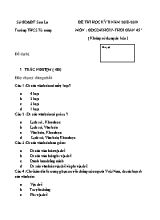 Bộ đề thi học kỳ II môn Giáo dục công dân Lớp 7 - Năm học 2018-2019 - Trường THCS Tú Nang (Có đáp án)
